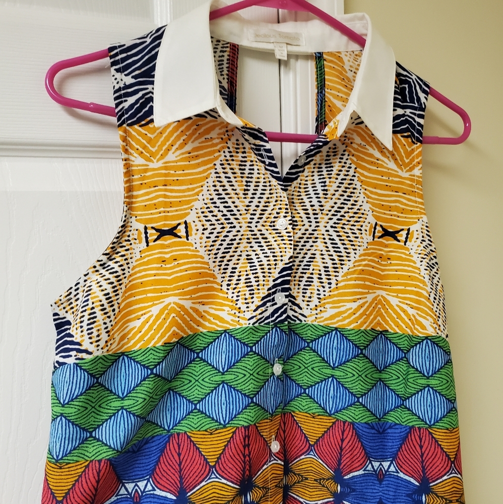 Collared Crop Top